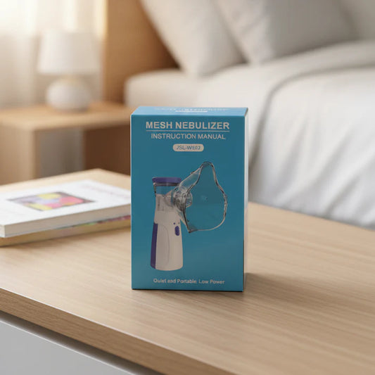 Imported Rechargeable Mesh Nebulizer- Portable, Ultra Quiet, Respirator.